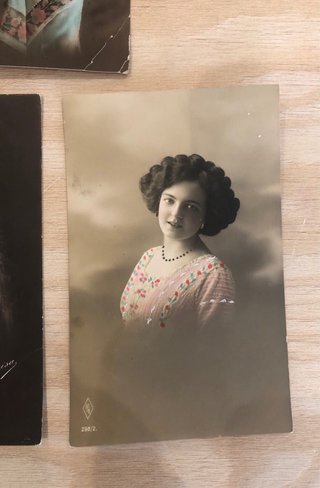 Lote 8 Postales Antiguas Mujeres Vintage