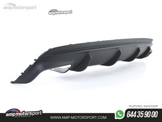 DIFUSOR TRASERO NEGRO MATE PARA MERCEDES CLA C117