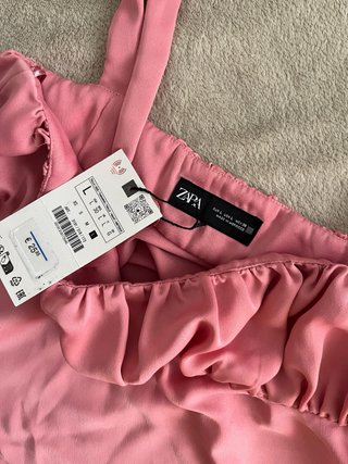 Top Zara Rosa Lazos
