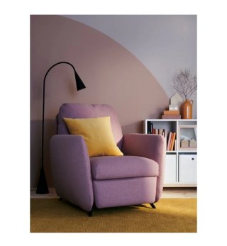 Sillón reclinable EKOLDSUND rosa Ikea