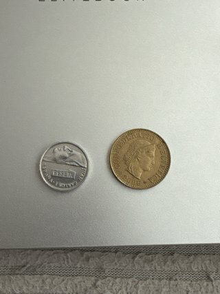 Moneda Suiza y Peseta 1992