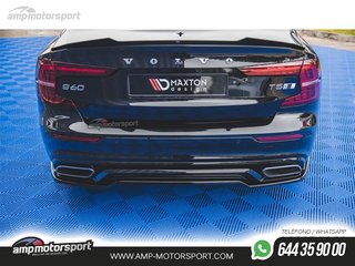 AÑADIDO DE DIFUSOR VOLVO S60 MK3 2018-- NEGRO MATE