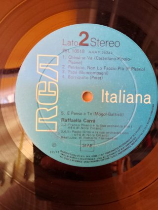 Raffaella Carrà - Italiana Stereo PSL 10518
