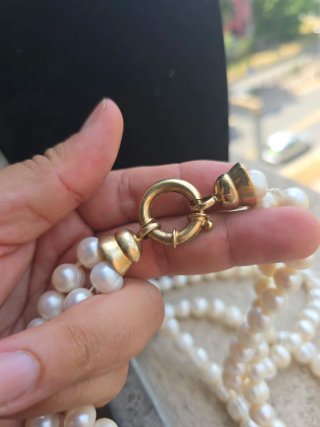Collana Vintage Perle Naturali