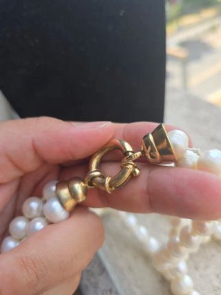 Collana Vintage Perle Naturali