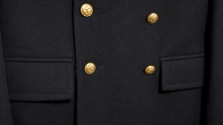 Abrigo Militar Lana Vintage Armada Española