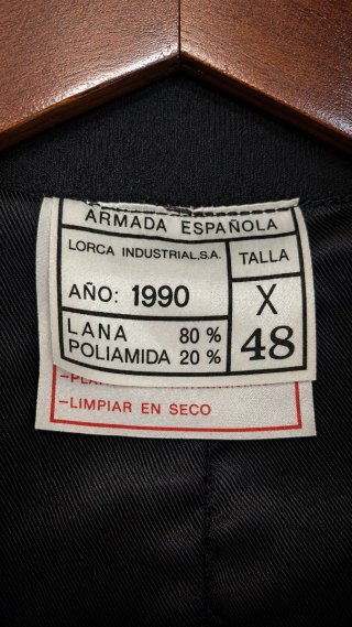 Abrigo Militar Lana Vintage Armada Española