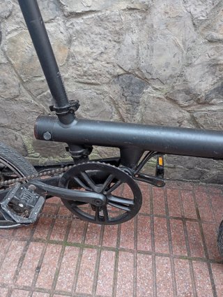 Bicicleta Eléctrica Plegable Negra