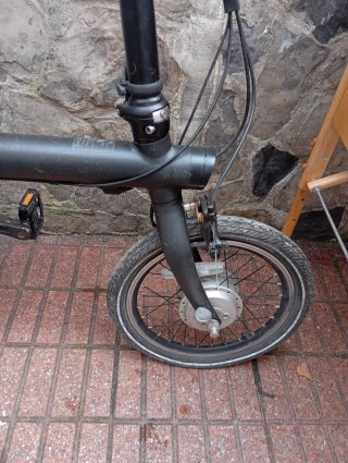 Bicicleta Eléctrica Plegable Negra