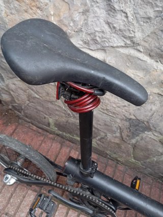 Bicicleta Eléctrica Plegable Negra