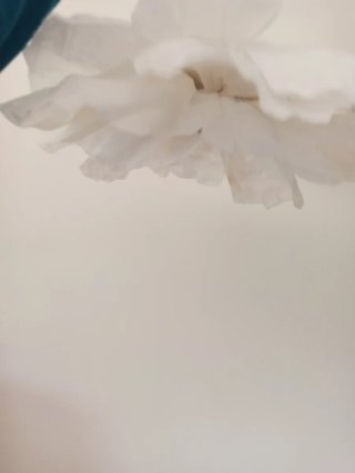 Lampadario fiore carta crespa