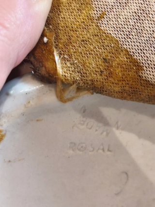Figura de porcelana de Faisán con larga cola