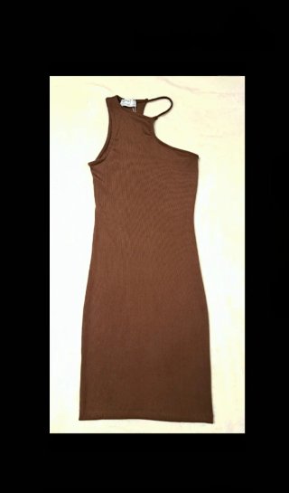 Vestido NUEVO BERSHKA mujer canalé verano