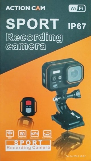 Cámara Deportiva 4K WiFi IP67 + Accesorios