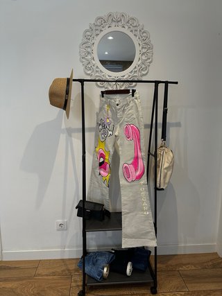 Pantalón Nicoli pintado a mano Talla M