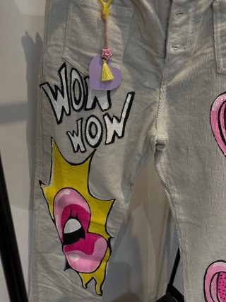 Pantalón Nicoli pintado a mano Talla M