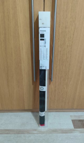 Estor opaco negro 80x195 cm