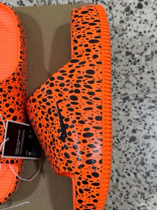 Chanclas Nike Calm Slide Print Naranja