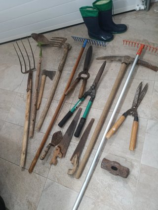 Lote Herramientas Jardín Usadas