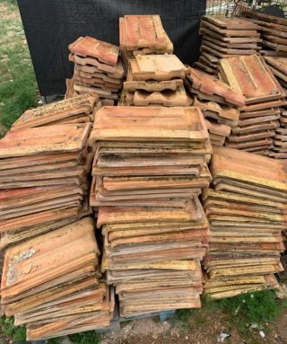 Tejas de barro antiguas