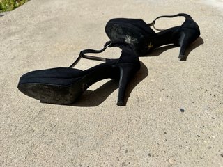 Décolleté tacco nero