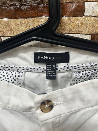 Pantalones cortos blancos Mango Talla 34
