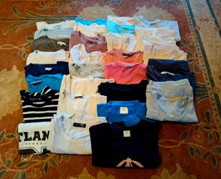 Lote 30 Camisetas Manga Corta Niña Talla 13 años