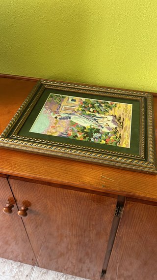 Cuadro decorativo mujer y flores