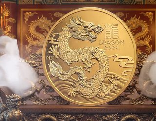 Moneda Oro 1/4 Onza Lunar III Dragón 2024