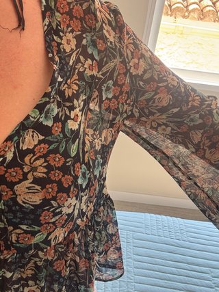 Blusa gasa estampado floral