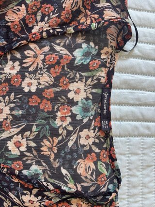 Blusa gasa estampado floral