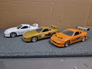 Lote 3 coches Fast & Furious Supra