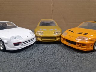 Lote 3 coches Fast & Furious Supra