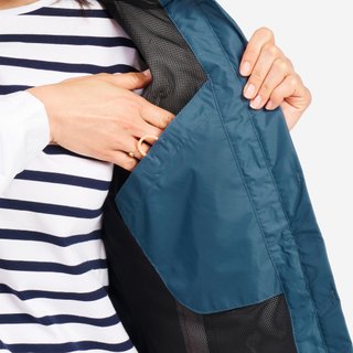 Chubasquero chaqueta impermeable Mujer Sailing 100