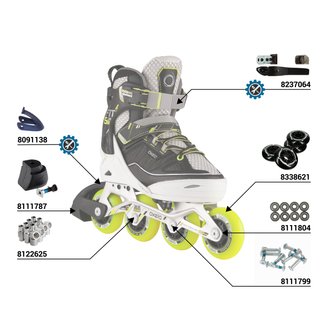 Patines en línea Fitness Fit 5 Niños Negro/Amarillo