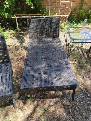 Conjunto 3 piezas: 2 tumbonas y 1 sillón Rata