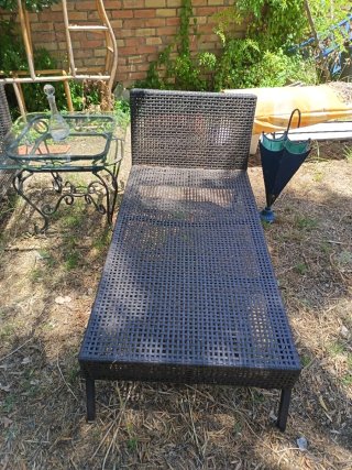 Conjunto 3 piezas: 2 tumbonas y 1 sillón Rata