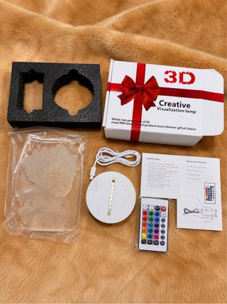 Lámpara LED 3D RGB Creative Visualization Lamp