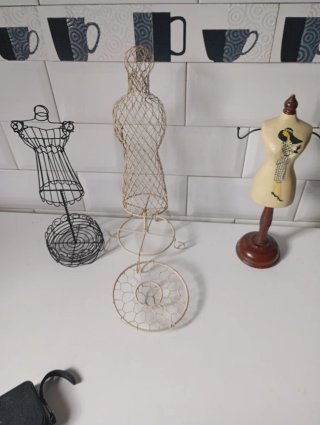 3 Colgadores Joyas Maniquí