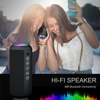 Altavoz Bluetooth Ortizan con luz LED de colores