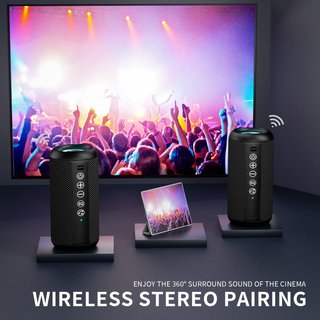 Altavoz Bluetooth Ortizan con luz LED de colores