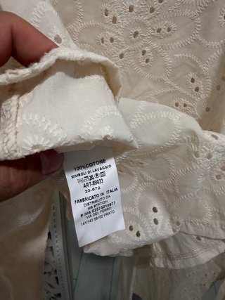 Set donna beige cotone nuovo