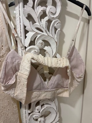 Set donna beige cotone nuovo