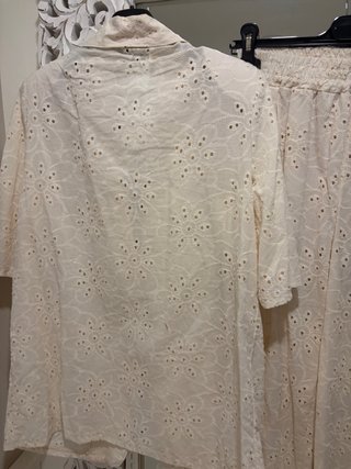Set donna beige cotone nuovo
