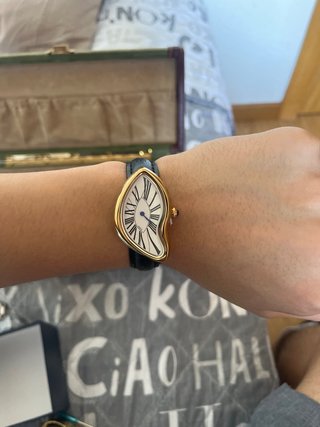 Reloj Cartier Tank Negro/Dorado