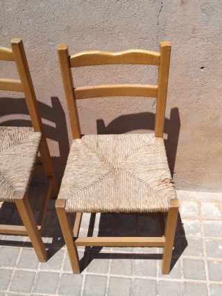 Dos sillas de enea