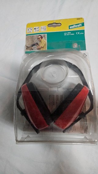2 Auriculares protectores acusticos Wolfcraft.