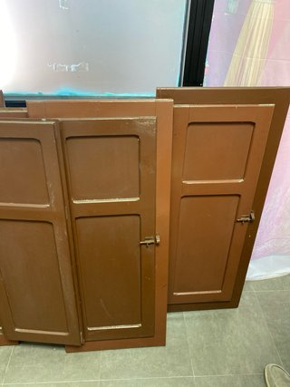 2 Ventanas Completas Marco Cristal Puerta