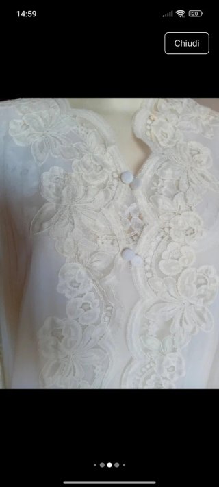 Vestaglia e sottoveste vintage anni 70