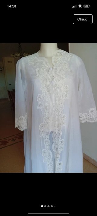 Vestaglia e sottoveste vintage anni 70